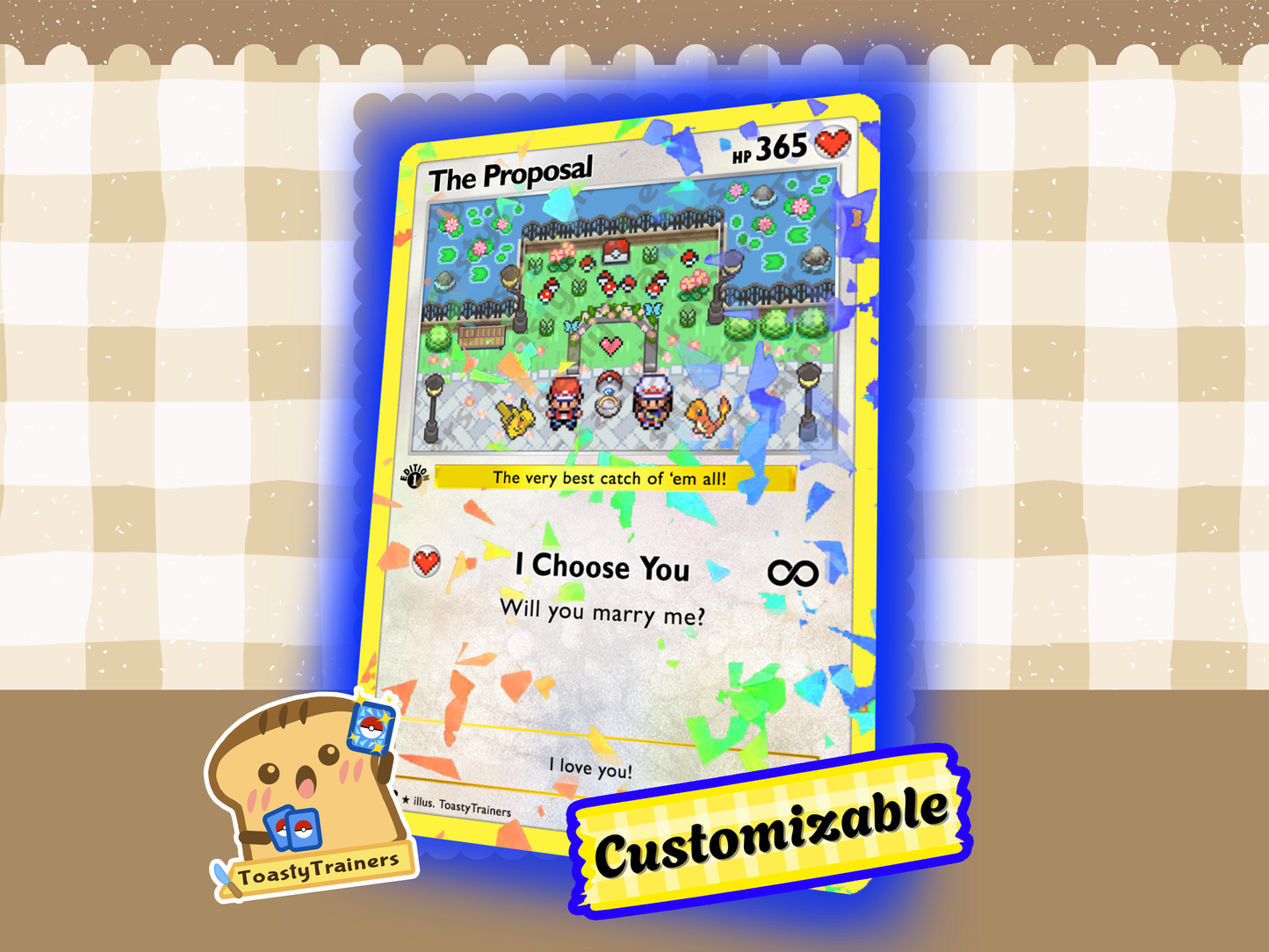 The Proposal Engagment Wedding Card