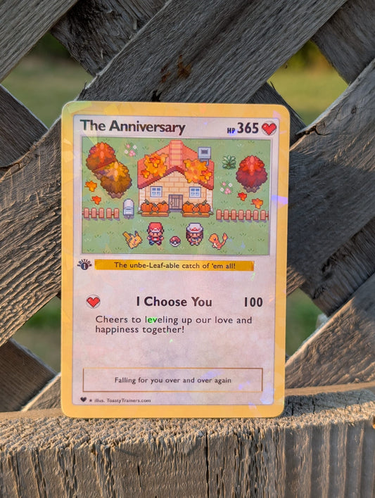 Autumn Breeze Fall Anniversary Card